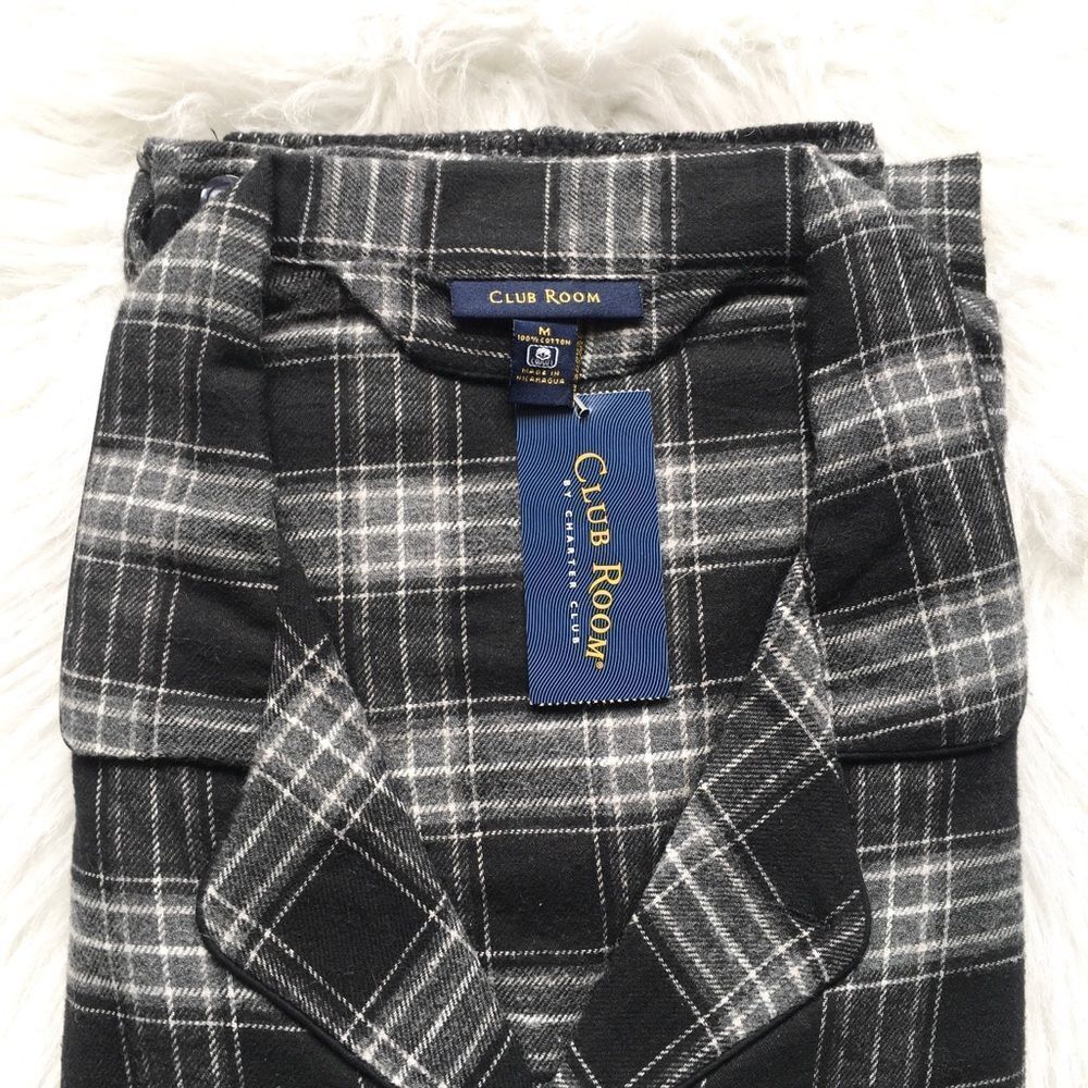 Club Room Long Sleeve Plaid Pajama Sleep Set — image 4 of 8